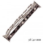 Wholesale interchangeable Leopard Print Beaded Smart Watch Bracelet Fits mm Watc