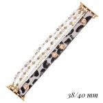 Wholesale interchangeable Leopard Print Beaded Smart Watch Bracelet Fits mm Watc