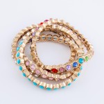 Wholesale rhinestone Stretch Bracelet diameter Fits up wrist