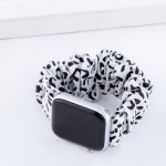 Wholesale interchangeable cheetah print scrunchie smart watch band smart watches
