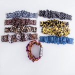 Wholesale interchangeable leopard print scrunchie smart watch band smart watches