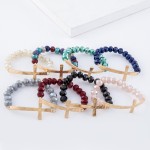 Wholesale facet Beaded Stretch Bracelet East West Cross Diameter