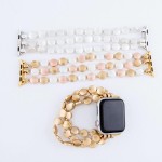 Wholesale interchangeable Multi Steel Disc Beaded Stretch Watch Band Bracelet Sm
