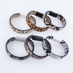 Wholesale faux Leather Snakeskin Lightning Cable USB Charger Bracelet Lightning