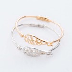 Wholesale angel Wing Springy Hinge Bangle Bracelet Wing Diameter Fits up Wrist