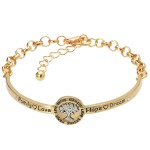 Wholesale two Inspirational Tree Life Bangle Cuff Bracelet Half Cuff Half Chain