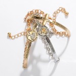 Wholesale two Inspirational Tree Life Bangle Cuff Bracelet Half Cuff Half Chain