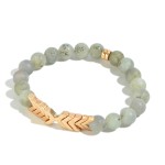 Wholesale semi Precious Beaded Arrow Stretch Bracelet Diameter