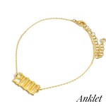 Gold Dipped 2000 Birth Year Anklet.

- Gold Dipped
- Approximately 3" in Diameter
- Extender Approximately 2" Long