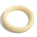 Acrylic Tube Bead Stretch Bracelet 

- Approximately 3" Diameter