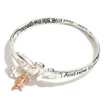 Wholesale first Corinthians Metal Love Bracelet Charms Now Three Remain Faith Ho