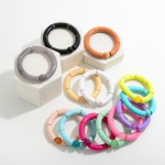 Acrylic Tube Bead Stretch Bracelet Featuring Chunky Bead Focal Point

- Approximately 2.5" Diameter