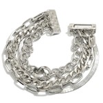Wholesale multi Strand Chain Link Bracelet Magnetic Clasp