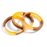 Wholesale set Chunky Wood Resin Bracelet Diameter
