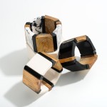 Wholesale chunky Wood Resin Bracelet Diameter