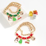 Wholesale christmas Charms Penguin Stretch Bracelet Diameter