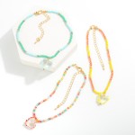 Wholesale faceted Beaded Anklet Heart Charm Diameter Extender L