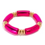 Wholesale tube Bead Bracelet Gold Accent Beads Diameter