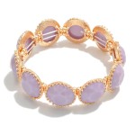 Wholesale linked Opaque Rhinestone Stretch Bracelet Diameter