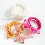 Wholesale set Glitter Jelly Bracelets Matching Bow Tie Diameter