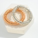 Wholesale metal Stretch Coil Bracelet Taper Detail D