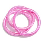 Wholesale set Three Omega Stretch Chain Link Bracelets Diameter