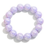 Chunky Pearlescent Beaded Stretch Bracelet

- Approximately 2.5" L 