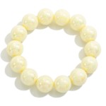 Wholesale chunky Pearlescent Beaded Stretch Bracelet L