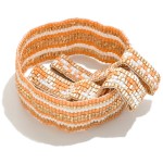 Wholesale set Three Seed Beaded Stretch Bracelets D