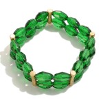 Wholesale two Strand Faceted Beaded Bracelet D