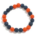 Wholesale two Rhinestone Studded Stretch Bracelet D