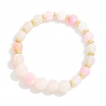 Wholesale beaded Stretch Bracelet Crackled Detail D