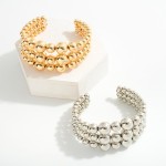 Wholesale metal Beaded Cuff Bracelet D