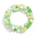 Wholesale set Three Beaded Stretch Bracelets D