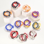 Set Of Five 'Game Day' Heishi Beaded Bracelets 

- Approximately 3.25" D

