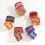 Wholesale seed Bead Game Day Cuff Bracelet D