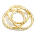Wholesale set Three Omega Chain Stretch Bracelets D