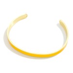 Wholesale gold Dipped Game Day Color Stripe Cuff Bracelet Gold Dipped Made Korea