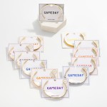 Wholesale gold Dipped Game Day Color Stripe Cuff Bracelet Gold Dipped Made Korea