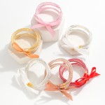 Wholesale rhinestone Jelly Bangle Bracelet Bow Accent D
