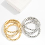 Wholesale set Twisted Coil Metal Stretch Bracelets D