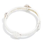 Wholesale metal Stretch Bangle Bracelet Cross D
