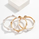 Wholesale metal Stretch Bangle Bracelet Cross D