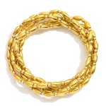 Wholesale set Five Rice Bead Stretch Bracelets D