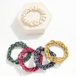 Wholesale set Five Rice Bead Stretch Bracelets D