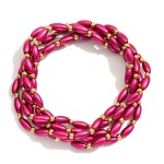 Wholesale set Five Rice Bead Stretch Bracelets D