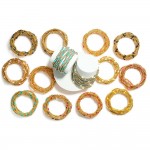 Wholesale set Seven Metal Beaded Bracelets Stone Beads D