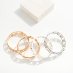 Wholesale metal Hinged Cuff Bracelet Clover Accents D
