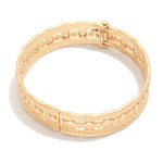 Wholesale hinged Bangle Bracelet Metal Dome Accents D
