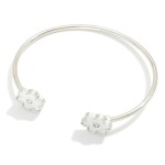 Wholesale metal Cuff Bracelet Acetate Flowers D